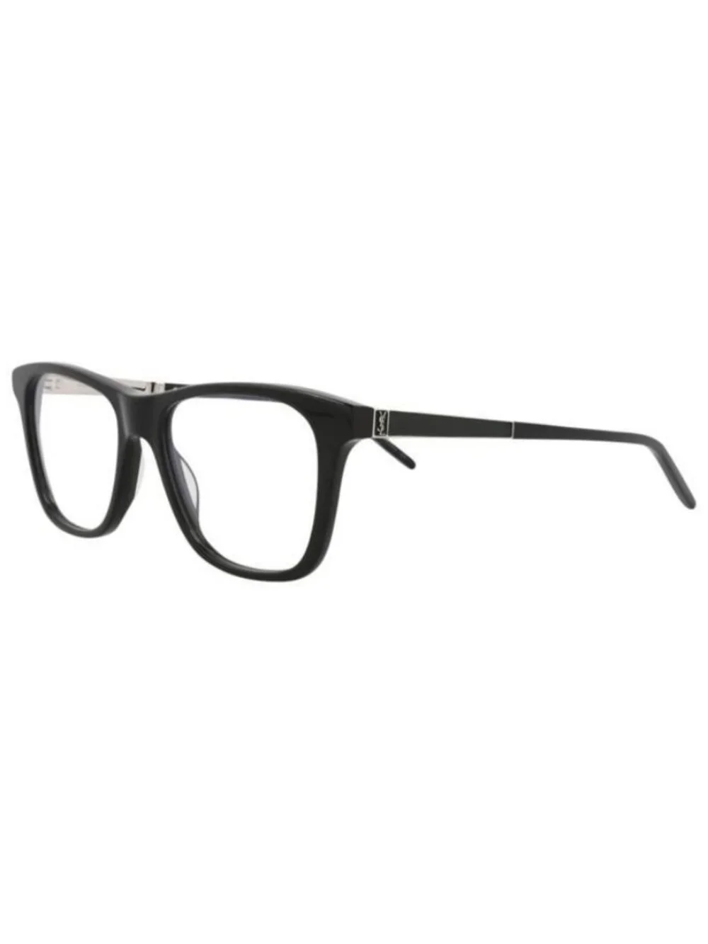 New Saint Laurent Unisex Square/Rectangle Black Silver Transparent Fashion Desig